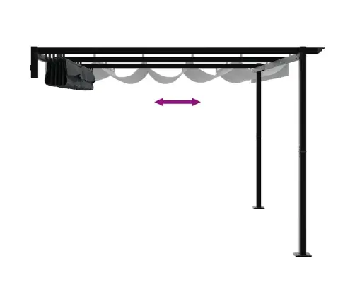 Paviljon Antratsiit 400 X 300 X 200 Cm Polüester