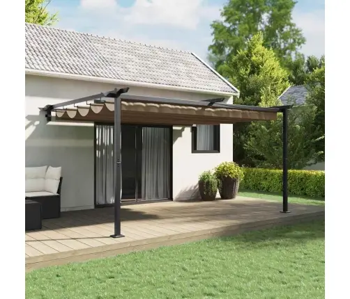 Paviljon Pruunikashall 400 X 300 X 200 Cm Polüester