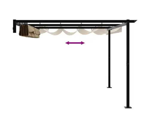 Paviljon Pruunikashall 400 X 300 X 200 Cm Polüester