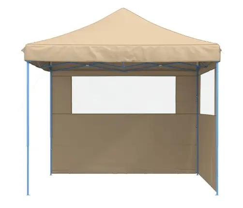 Saliekama Svinību Nojume, 2 Sānu Sienas, Bēša Vidaxl