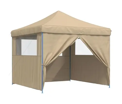 Saliekama Svinību Nojume, 4 Sānu Sienas, Bēša Vidaxl