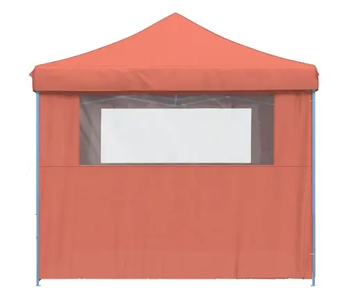 Saliekama Svinību Nojume, 4 Sānu Sienas, Sarkanbrūna Vidaxl