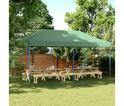 Saliekama Svinību Telts, Zaļa, 580X292X315 Cm Vidaxl