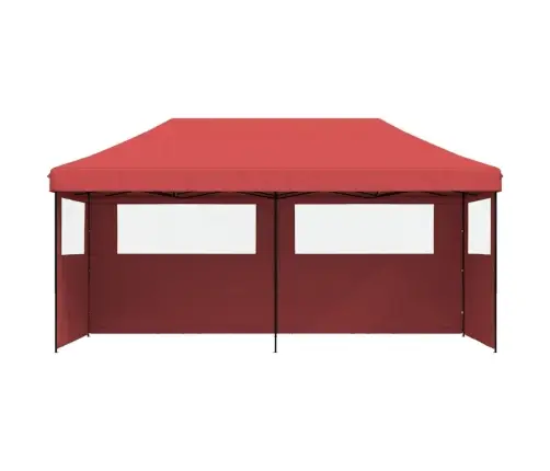 Išskleidžiama Proginė Palapinė Su 3 Šoninėmis Sienomis, Bordo
