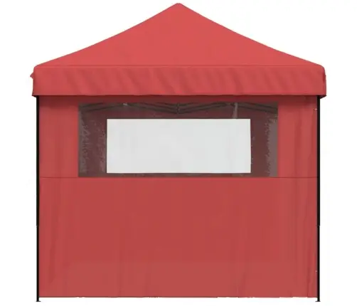 Išskleidžiama Proginė Palapinė Su 3 Šoninėmis Sienomis, Bordo