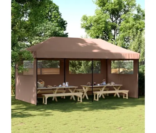 Kokkupandav Pop-Up Peotelk 3 Külgseinaga, Punane