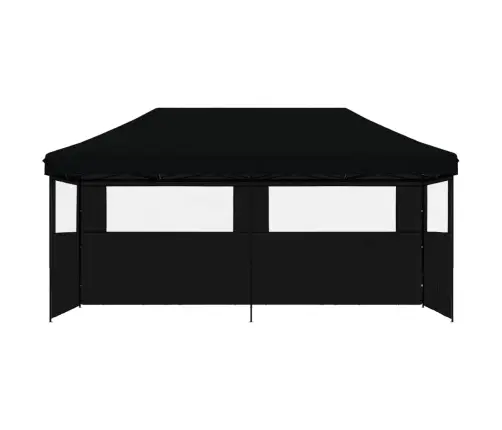Kokkupandav Pop-Up Peotelk 3 Külgseinaga, Must