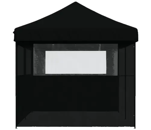 Kokkupandav Pop-Up Peotelk 3 Külgseinaga, Must
