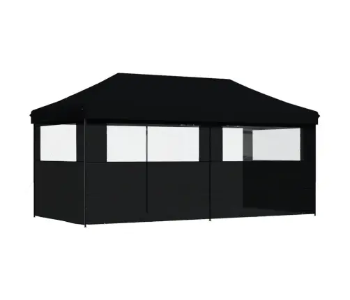 Kokkupandav Pop-Up Peotelk 3 Külgseinaga, Must