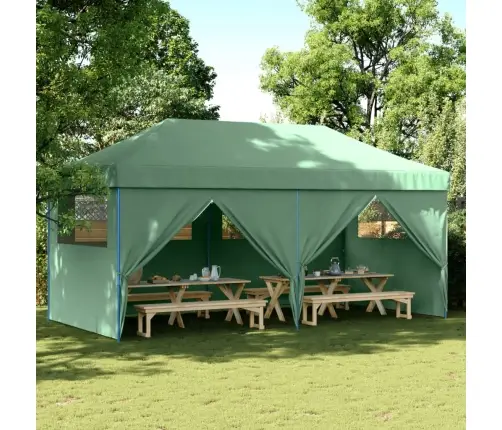 Saliekama Svinību Nojume, 4 Sānu Sienas, Zaļa Vidaxl