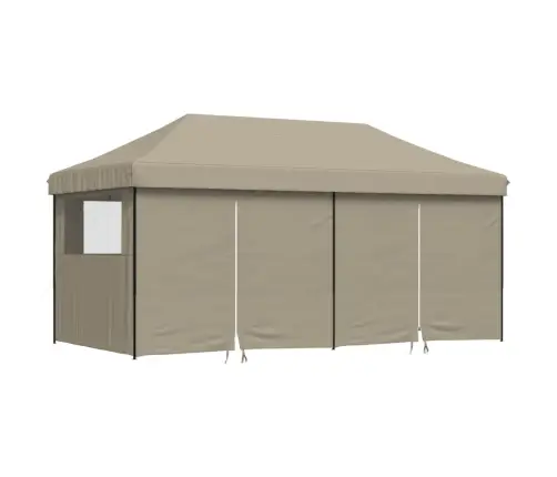 Saliekama Svinību Nojume, 4 Sānu Sienas, Pelēkbrūna Vidaxl