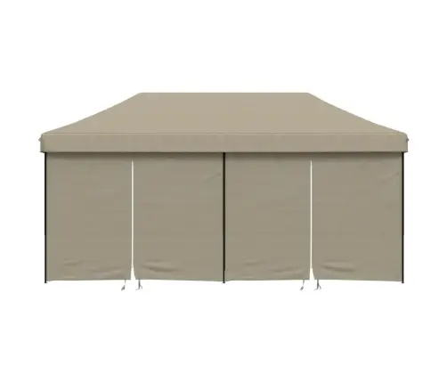 Saliekama Svinību Nojume, 4 Sānu Sienas, Pelēkbrūna Vidaxl