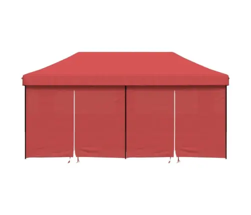 Kokkupandav Pop-Up Peotelk 4 Külgseinaga, Burgundia Punane