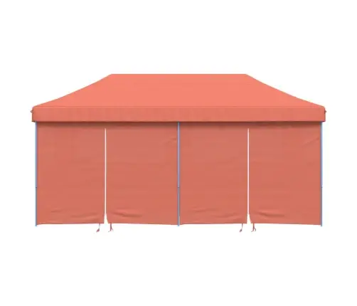 Saliekama Svinību Nojume, 4 Sānu Sienas, Sarkanbrūna Vidaxl