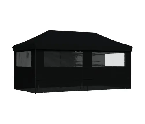 Saliekama Svinību Nojume, 4 Sānu Sienas, Melna Vidaxl