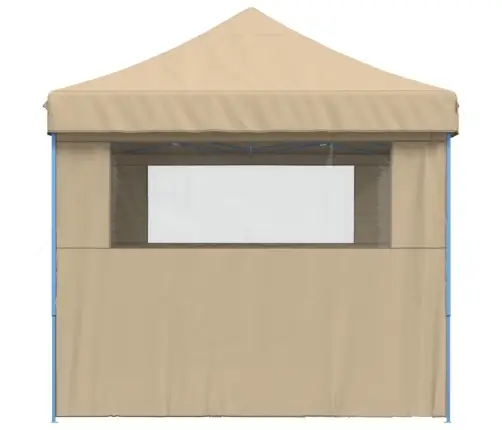 Saliekama Svinību Nojume, 3 Sānu Sienas, Bēša Vidaxl