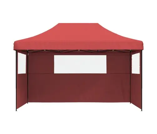 Išskleidžiama Proginė Palapinė Su 3 Šoninėmis Sienomis, Bordo