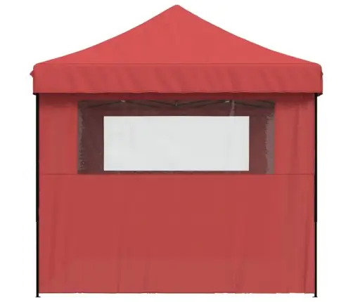 Išskleidžiama Proginė Palapinė Su 3 Šoninėmis Sienomis, Bordo