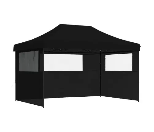 Kokkupandav Pop-Up Peotelk 3 Külgseinaga, Must
