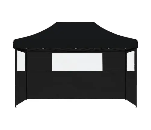 Kokkupandav Pop-Up Peotelk 3 Külgseinaga, Must