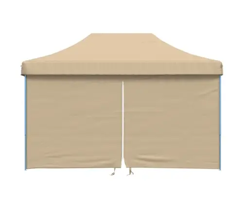 Išskleidžiama Proginė Palapinė Su 4 Šoninėmis Sienomis, Smėlio