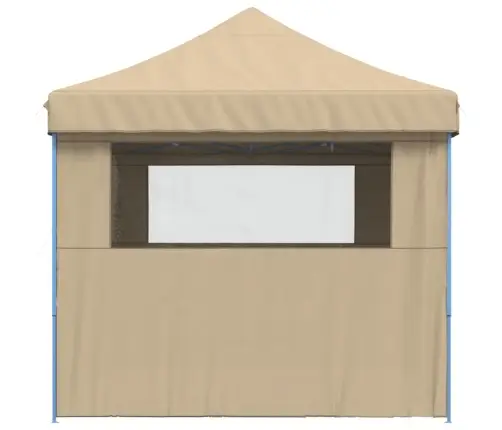 Išskleidžiama Proginė Palapinė Su 4 Šoninėmis Sienomis, Smėlio