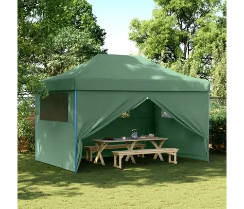 Saliekama Svinību Nojume, 4 Sānu Sienas, Zaļa Vidaxl