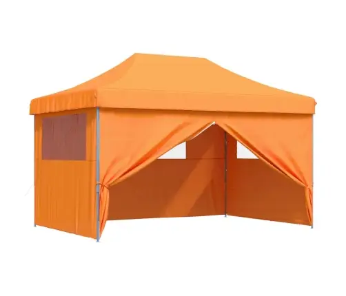 Saliekama Svinību Nojume, 4 Sānu Sienas, Oranža Vidaxl