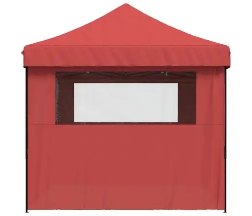 Išskleidžiama Proginė Palapinė Su 4 Šoninėmis Sienomis, Bordo