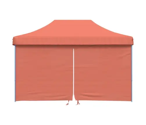 Saliekama Svinību Nojume, 4 Sānu Sienas, Sarkanbrūna Vidaxl