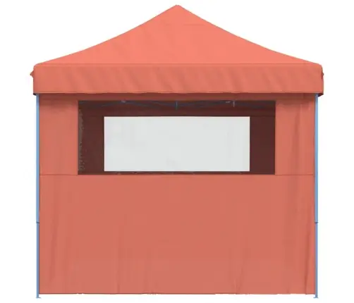 Saliekama Svinību Nojume, 4 Sānu Sienas, Sarkanbrūna Vidaxl