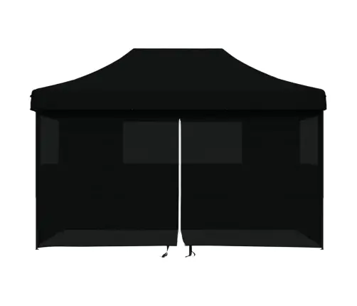 Kokkupandav Pop-Up Peotelk 4 Külgseinaga, Must