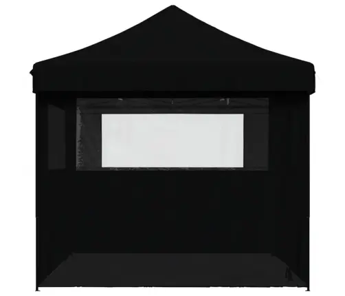 Kokkupandav Pop-Up Peotelk 4 Külgseinaga, Must