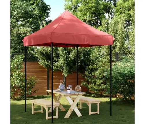 Saliekama Svinību Telts, Vīnsarkana, 200X200X306 Cm Vidaxl