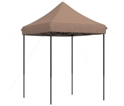 Išskleidžiama Proginė Palapinė, Rudos Spalvos, 200X200X306Cm