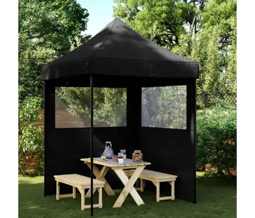 Saliekama Svinību Nojume, 2 Sānu Sienas, Melna Vidaxl