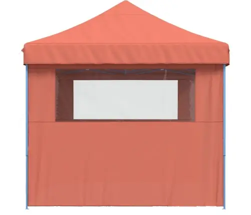 Saliekama Svinību Nojume, 3 Sānu Sienas, Sarkanbrūna Vidaxl