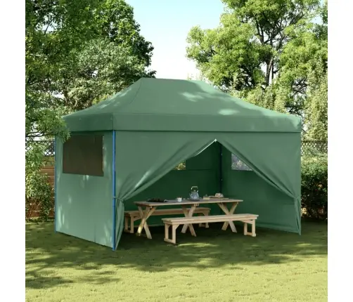 Kokkupandav Pop-Up Peotelk 4 Külgseinaga, Roheline