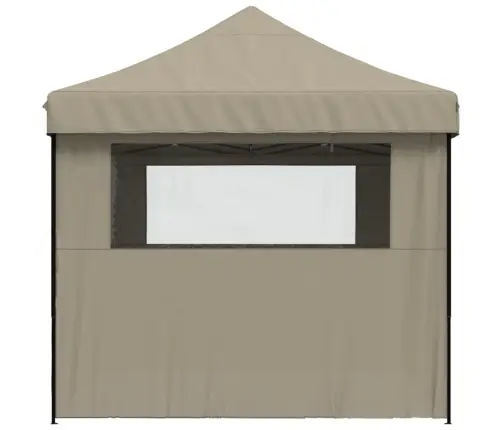 Saliekama Svinību Nojume, 4 Sānu Sienas, Pelēkbrūna Vidaxl