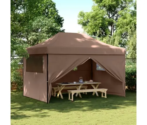 Saliekama Svinību Nojume, 4 Sānu Sienas, Brūna Vidaxl