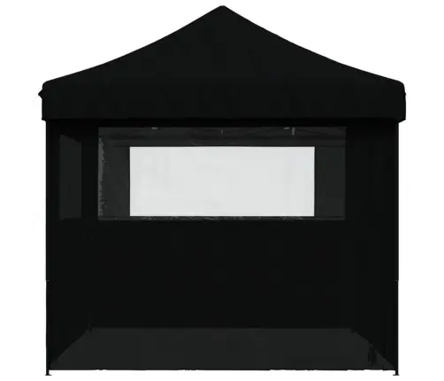 Kokkupandav Pop-Up Peotelk 4 Külgseinaga, Must