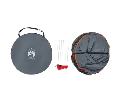 Pārģērbšanās Telts, Pelēka, Oranža, Ūdensnecaurlaidīga Vidaxl