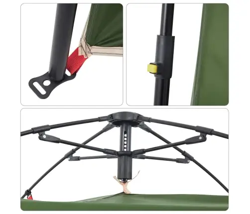 Privatumo Suteikianti Palapinė, Žalia, Greito Atleidimo