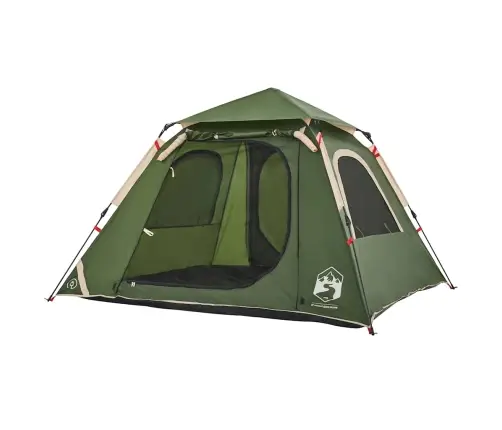 Kempinga Telts 4 Personām, Kupola Forma, Zaļa Vidaxl