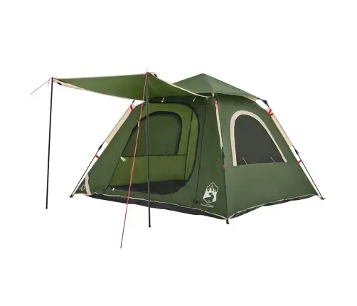 Kempinga Telts 4 Personām, Kupola Forma, Zaļa Vidaxl