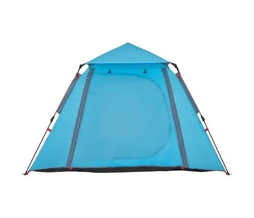 Kempinga Telts 4 Personām, Kupola Forma, Zils Vidaxl