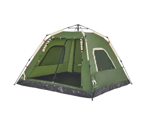 Matkatelk 5 Inimesele, Kuppel, Roheline, Kiirvabastus