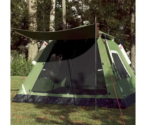 Matkatelk 5 Inimesele, Kuppel, Roheline, Kiirvabastus