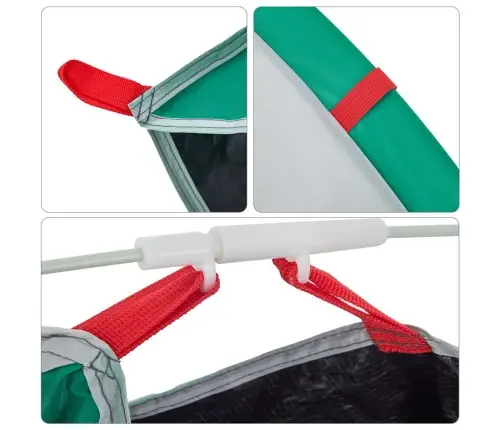 Pludmales Telts, Jūras Zaļa, Ūdensizturīga Vidaxl