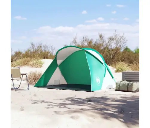 Pludmales Telts 2 Personām, Jūras Zaļa, Ūdensizturīga Vidaxl